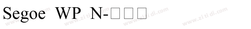 Segoe WP N字体转换